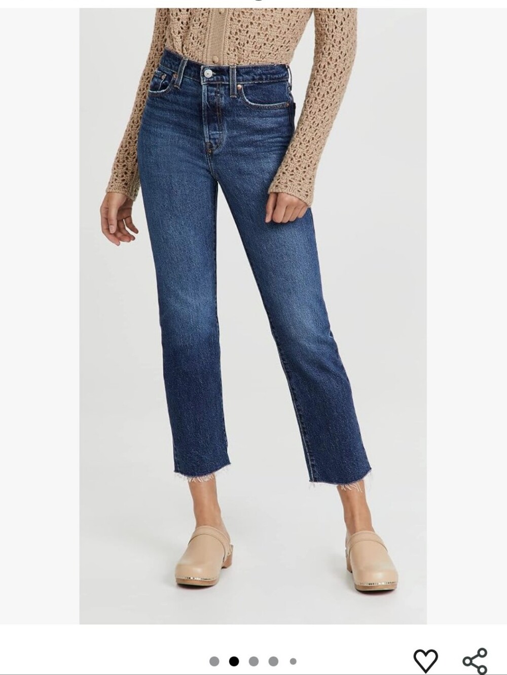 Levi's Wedgie Straight- Dark Blue Denim